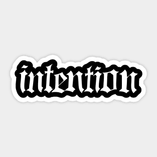 intention Sticker